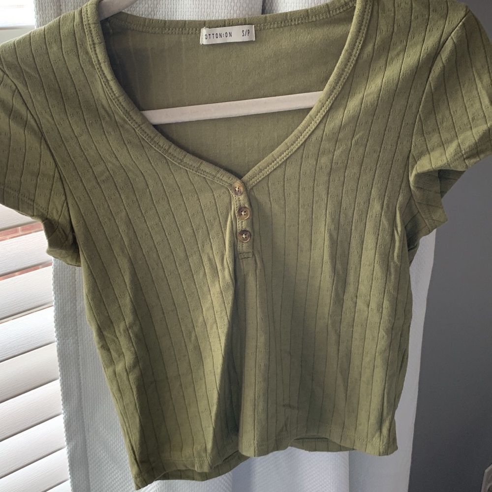 COTTON-ON Olive green shirt